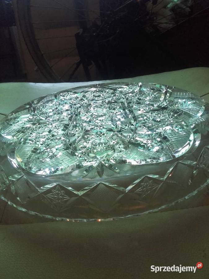 Piękna kryształowa grawerowana Warszawa sprzedam