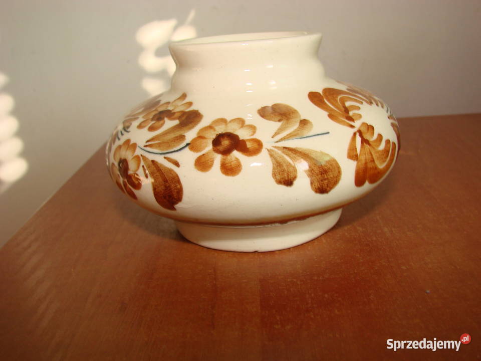 Włocławek fajansowy wazonik Pruszcz Gdański