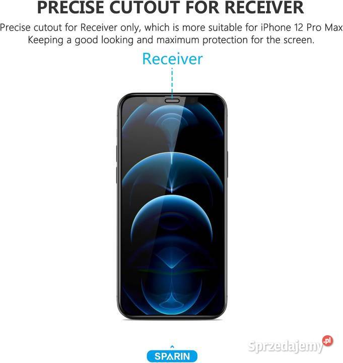 SZKŁO HARTOWANE 2 pak Sparin IPHONE 12 pro 67 Folie ochronne na LCD śląskie