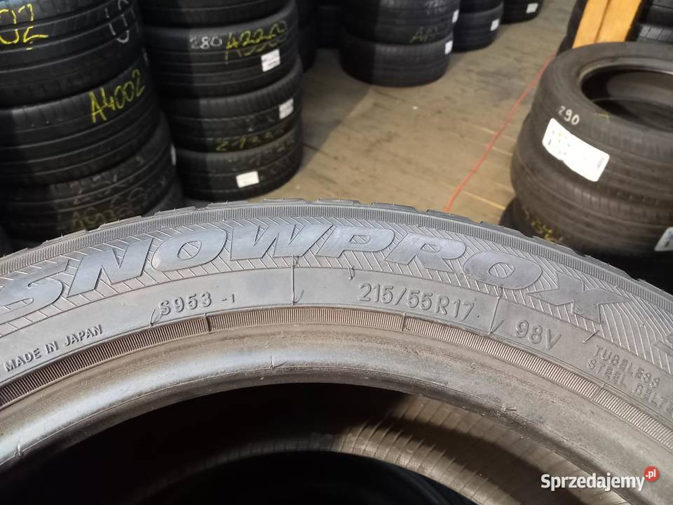 2x Opona UŻYWANA ZIMOWA 21555R17 TOYO 99 WYSYŁKA zima podlaskie Zaścianki