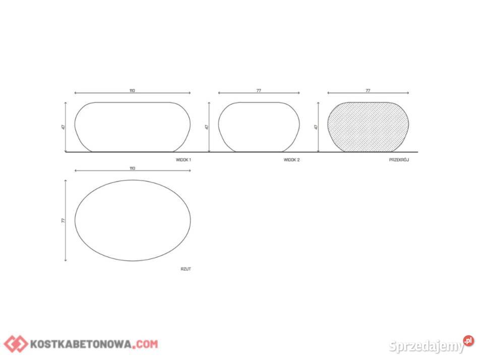 Siedzisko Betonowe Pufa