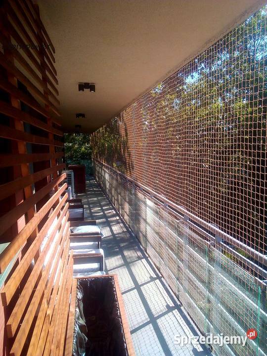 Siatka kota na balkon montaż BEZINWAZYJNY Warszawa