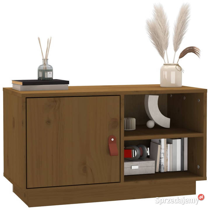 Szafka pod telewizor miodowy brąz 70x34x40 mazowieckie Warszawa
