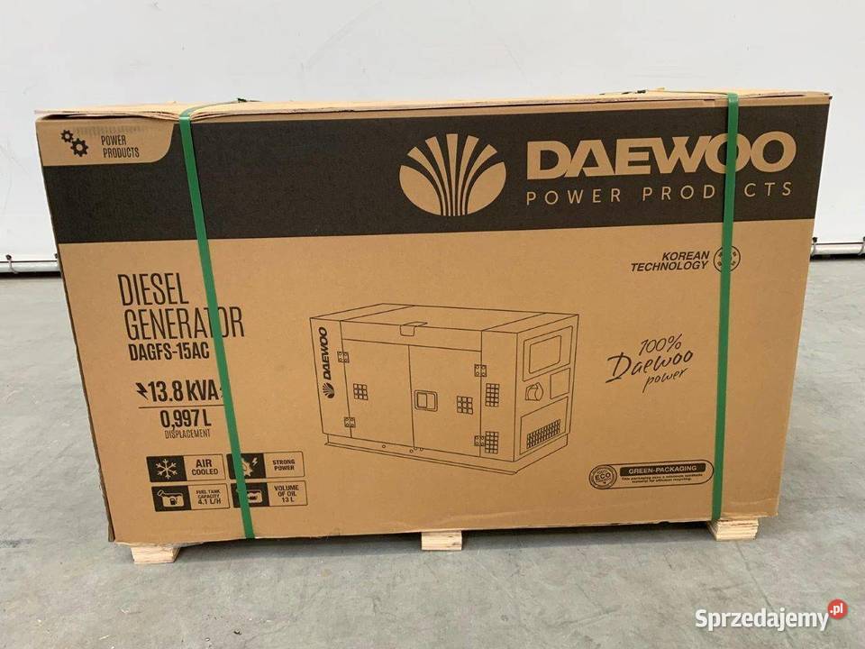AGREGAT Generator prądotwórczy DAEWOO DAGFS15AC sprzedam