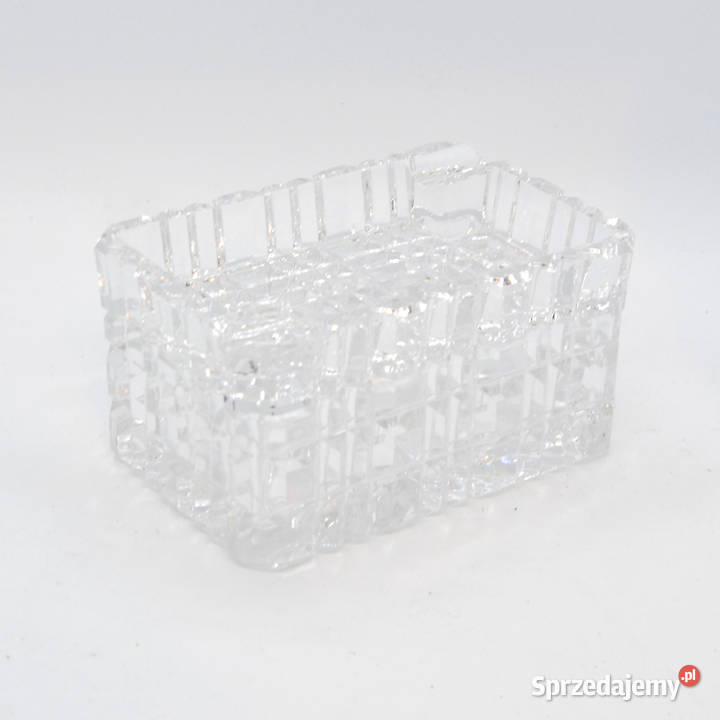 Kryształowa popielnica z papierośnicą Huta Szkła przezroczysty mazowieckie Warszawa sprzedam