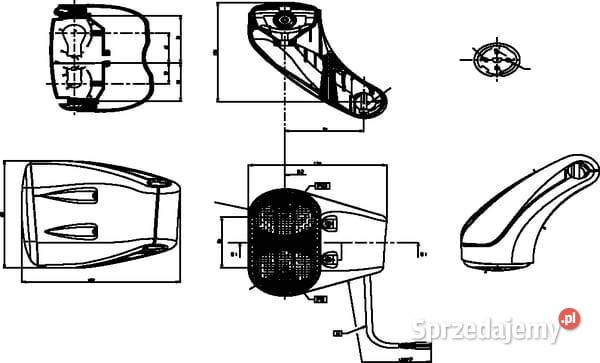 Lampa zespolona kierunkowskazu i postoju prawa Oświetlenie Kamionna