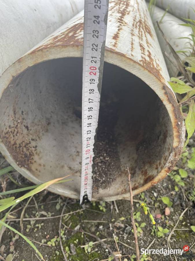 Rura stalowa fi 200 grubość ścianki 10 mm dł 6 m małopolskie Łazy