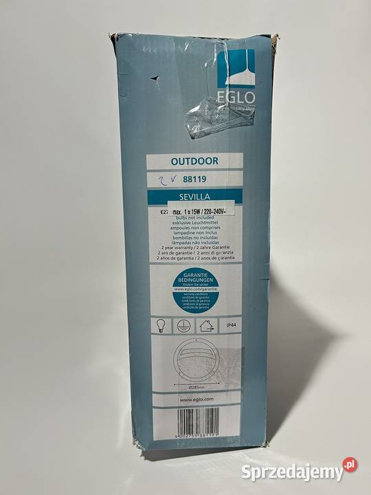 Plafon zewnętrzny SEVILLA 88119 EGLO Sanok