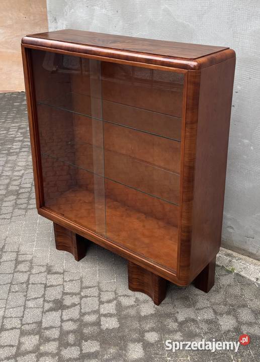 Witryna Orzech ART DECO Antyk Renowacji Idealna Warszawa sprzedam