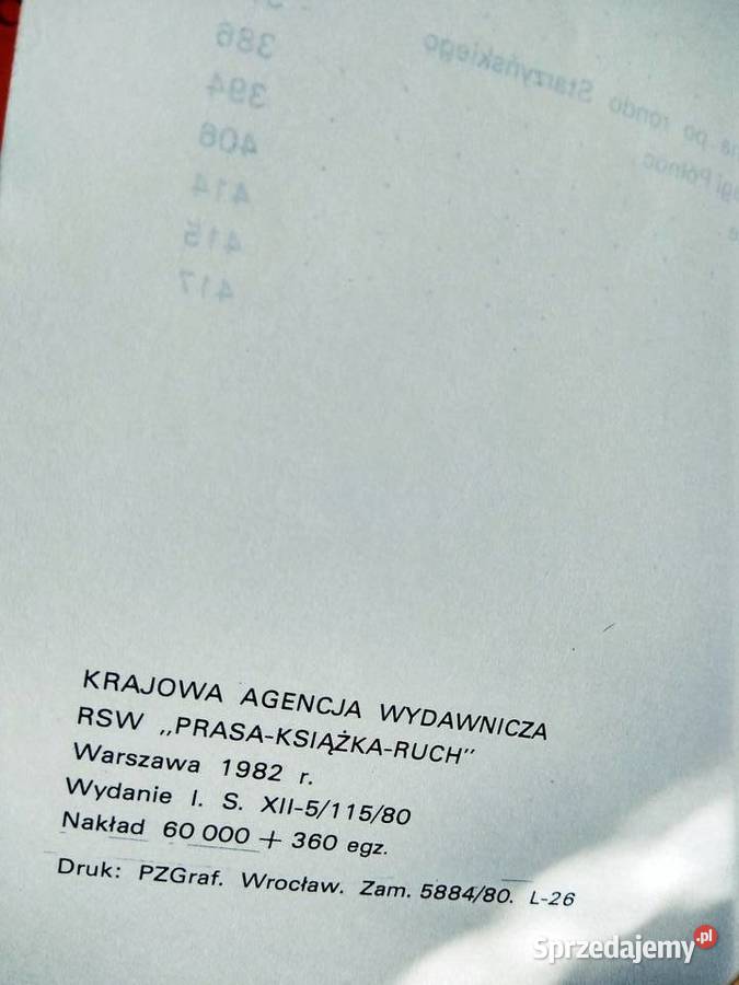 Warszawa przewodnik wydanie pierwsze książki