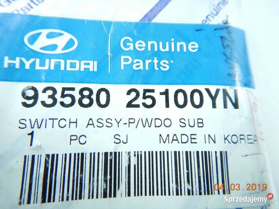 PRZEŁĄCZNIK PRZYCISK SZYBY PRAWY PRZÓD HYUNDAI lubelskie