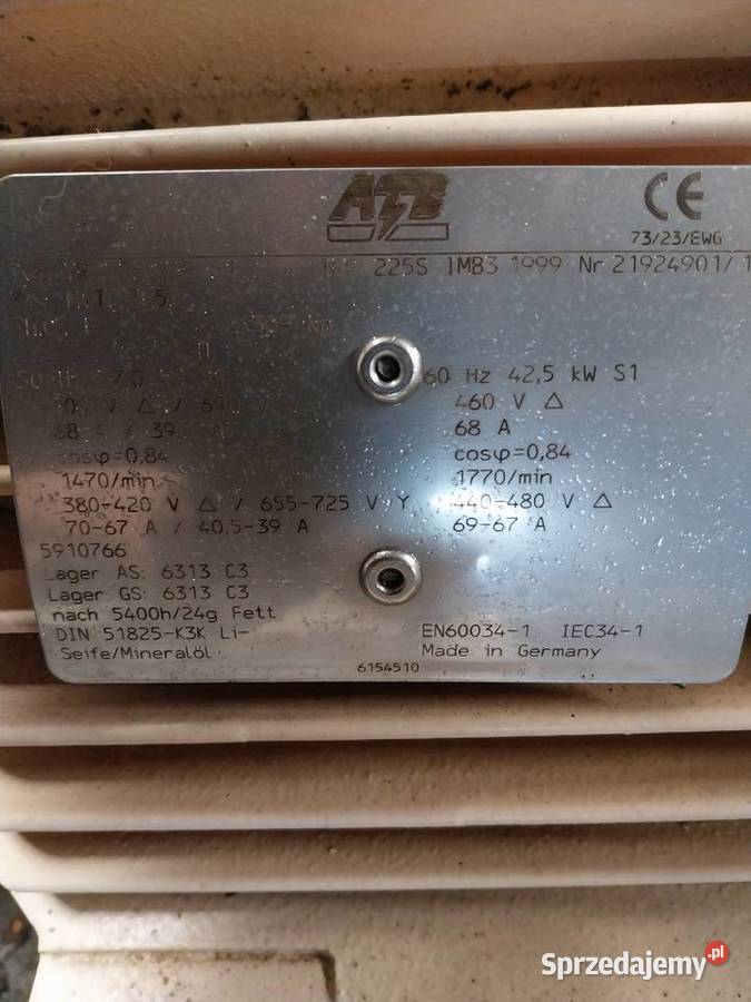 Silnik elektryczny 37 kw 42 kw Człuchów