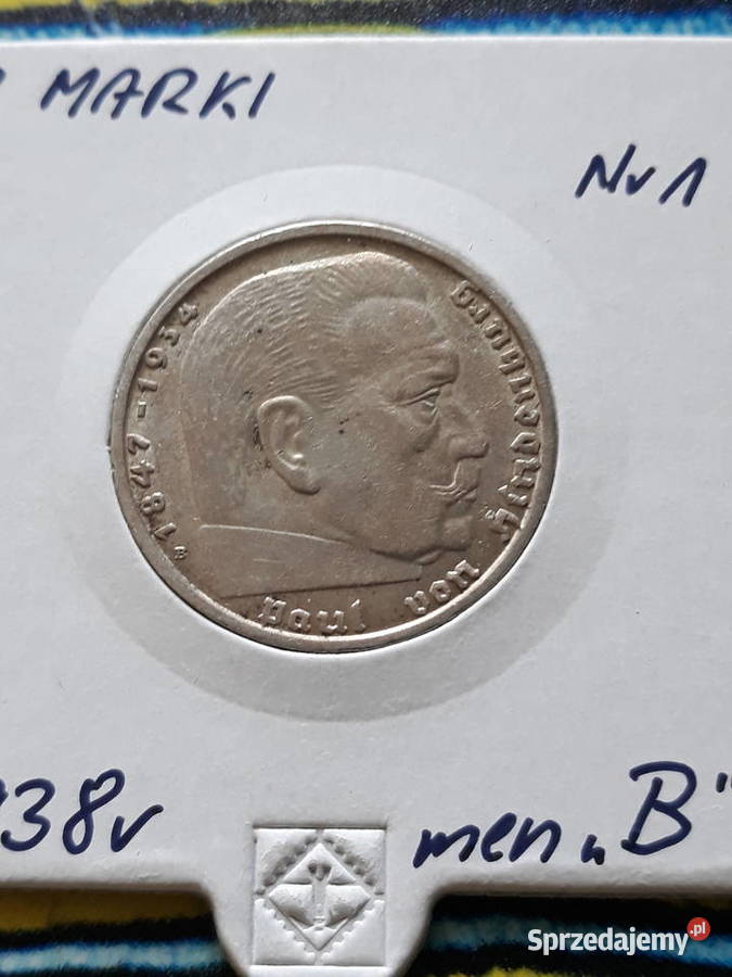 2 Marki Paul von Hindenburg 1938 r men B 1 Konin