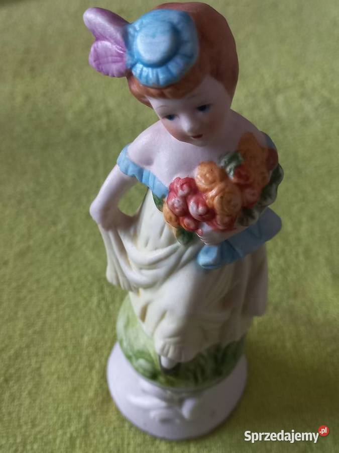 Figurka kobieta porcelana biskwitowa Toruń