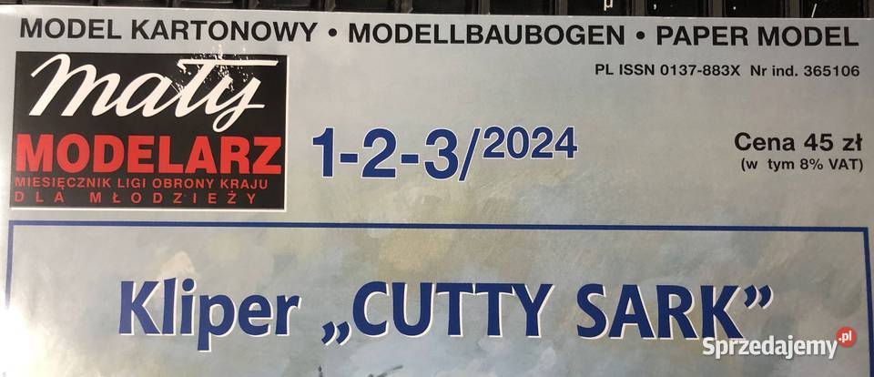 Kliper herbaciany Cutty Sark 1150 Mały Modelarz małopolskie Myślachowice