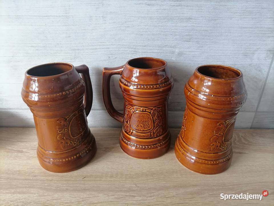 Kufle Ceramiczne Bolesławiec PRL dolnośląskie Wałbrzych