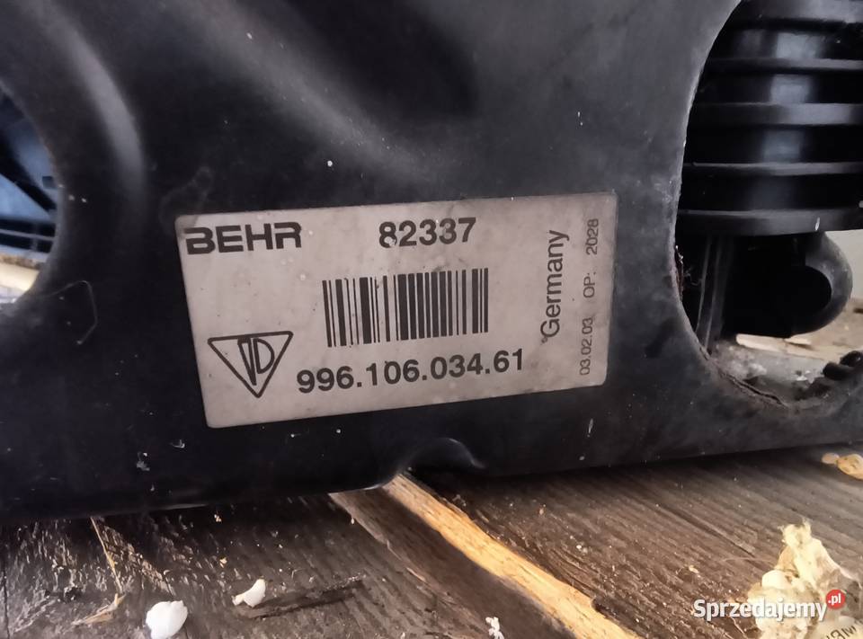 Komplet chłodnic prawa strona Porsche Boxster osobowe Kakonin