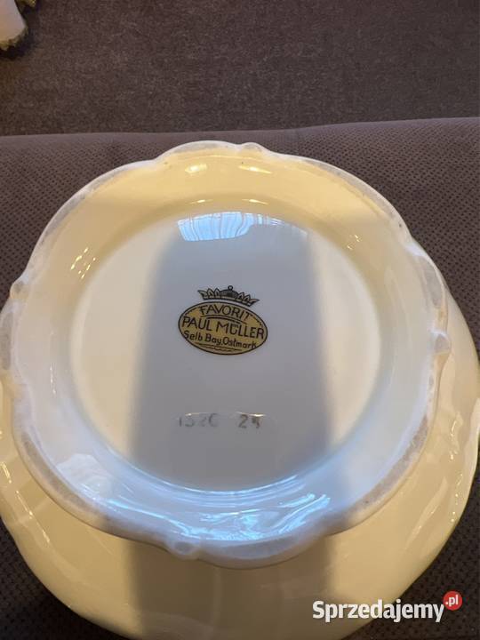 Stary serwis porcelanowy antyk sygnowany Zabrze
