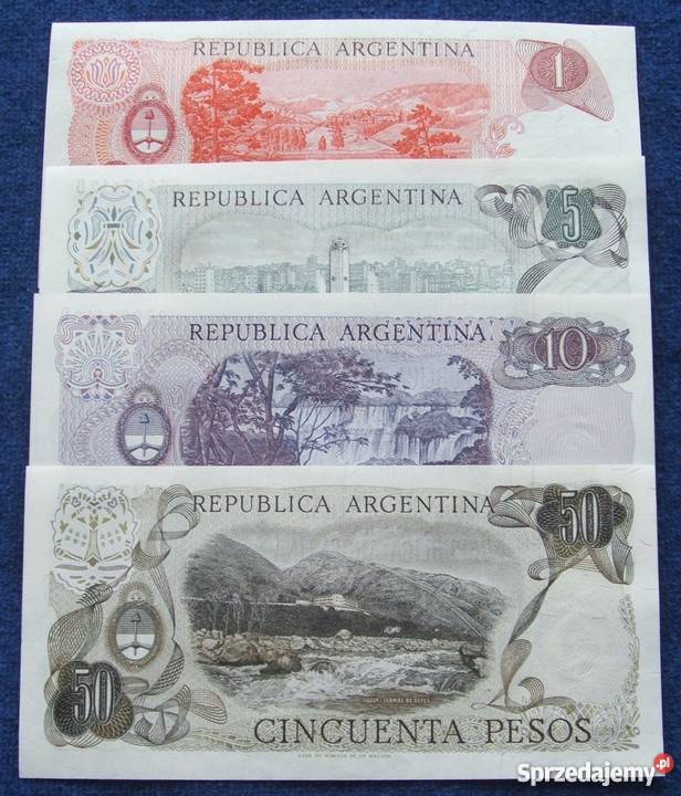 ARGENTYNA STARA Kolekcjonerskie Banknoty Zestaw Numizmatyka Katowice