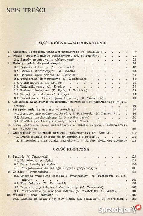 Chirurgia układu pokarmowego Tuszewski fa zachodniopomorskie Szczecin
