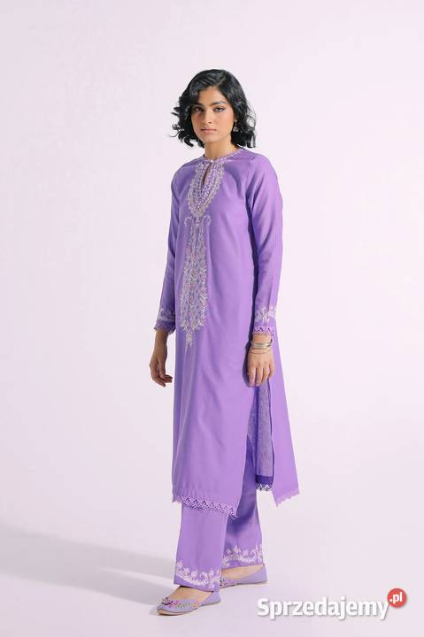 Fioletowy komplet orientalny S 36 tunika spodnie Rozmiar 36(S) Szczecin