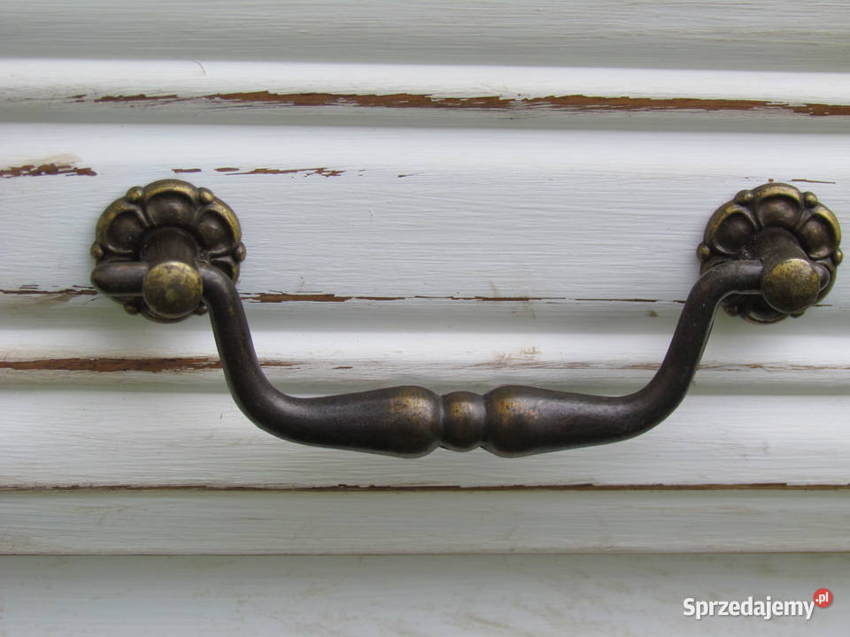 stare francuskie biurko z szufladami shabby chic Stepnica