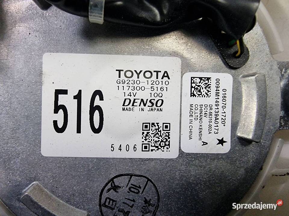 WENTYLATOR TOYOTA AURIS II BATERII G923012010 Motoryzacja Lipno