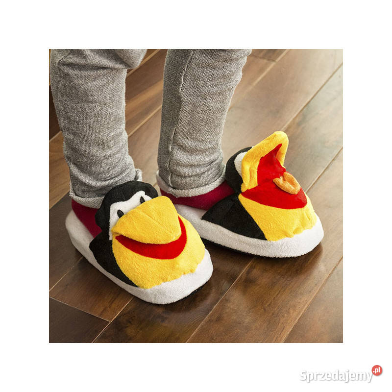 Kapcie dziecięce Fluffy Slippers Pingwin rozmiar