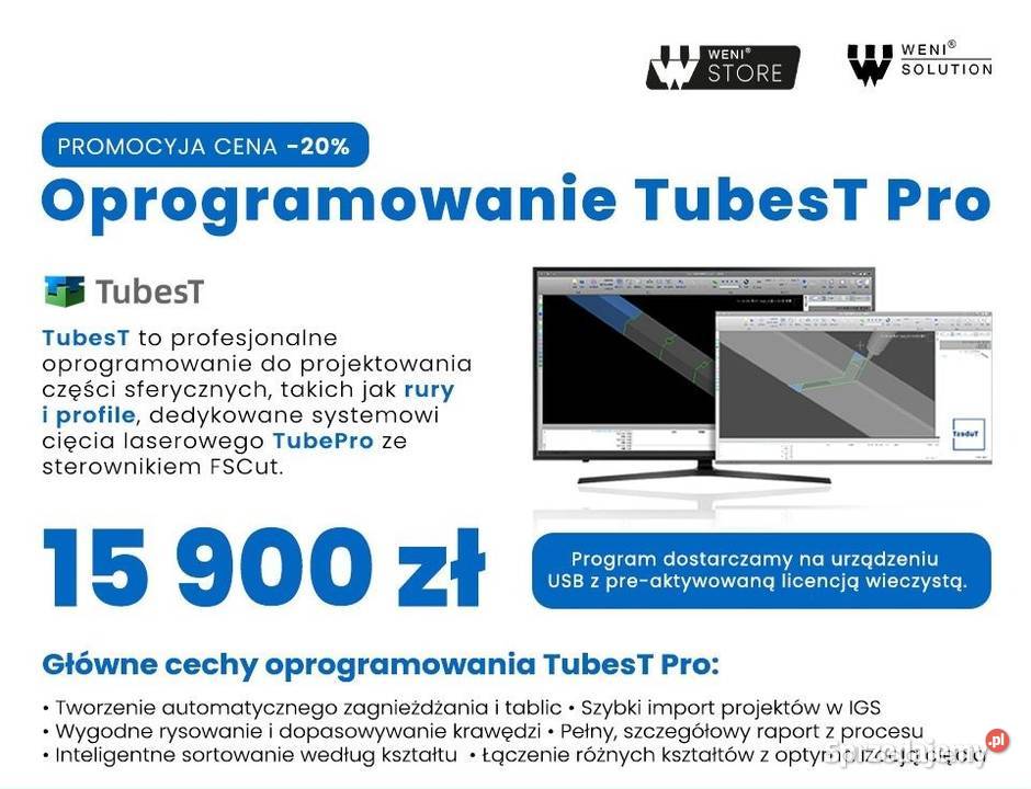 Oprogramowanie TubesT Pro program do cięcia Produkcja Nysa sprzedam