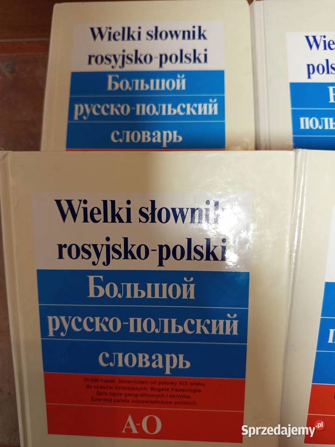 Wielki słownik 4 tomy polskorosyjski rosyjsko Warszawa