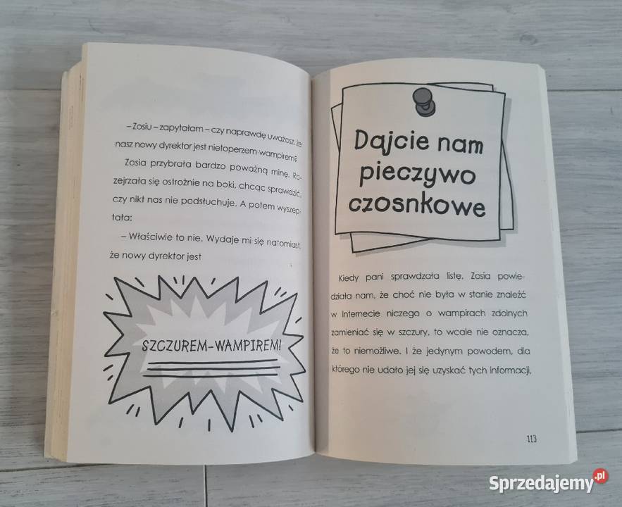 Książeczka bajki Nasz Dyrektor Jest Wampirem łódzkie Łódź