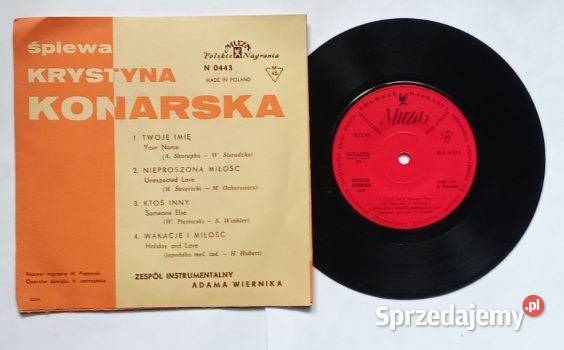 Krystyna Konarska Śpiewa płyta winylowa Twoje płyta winylowa Płyty i kasety łódzkie