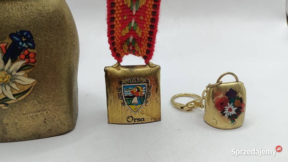 Kolekcja metalowych dzwonków 3 sztuki