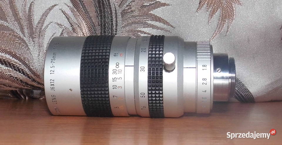 Obiektyw Canon J6X12 12575 18 0 C mount CS mount