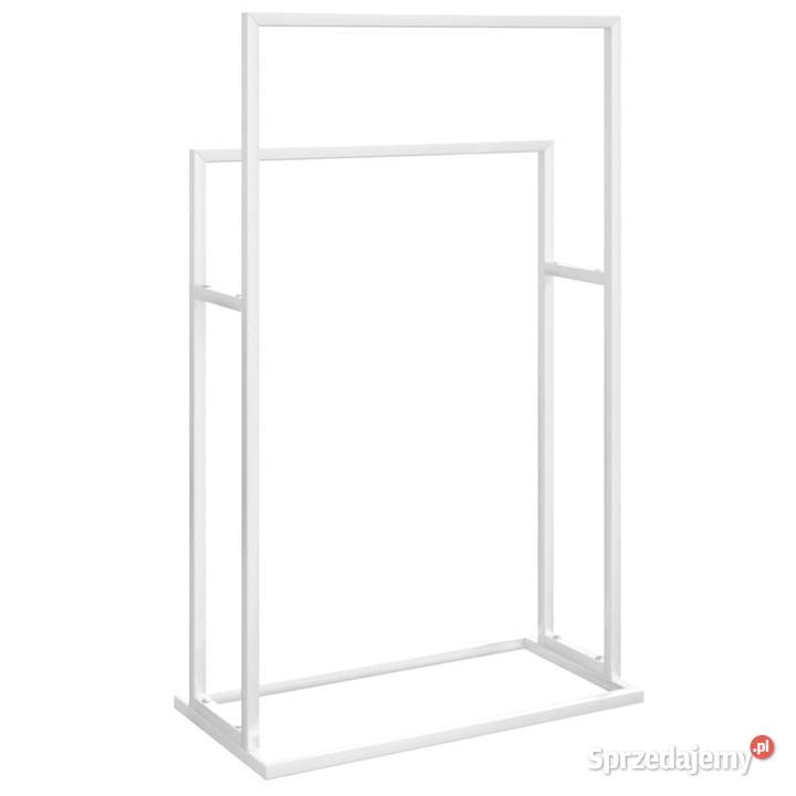 Wolnostojący wieszak na ręczniki biały 48x24x785 Warszawa sprzedam