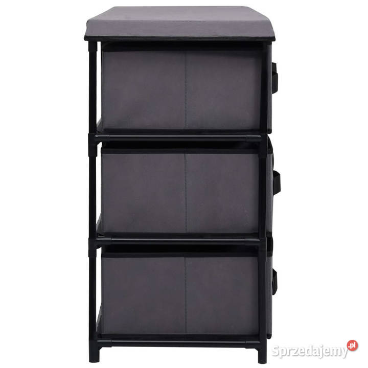 Szafka z 6 szufladami 55x29x55 szara stal Pozostałe