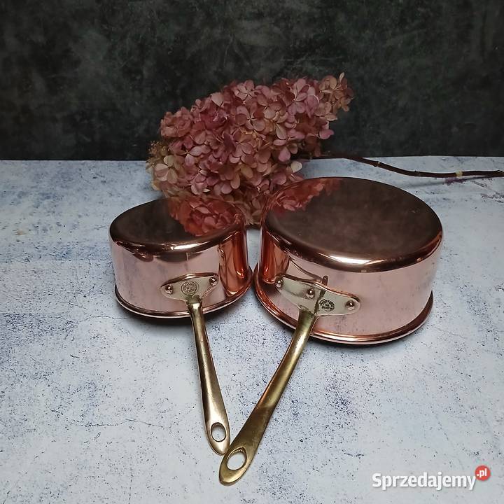 Mały miedziany garnek miedziany rondel komplet 2 mazowieckie Warszawa sprzedam