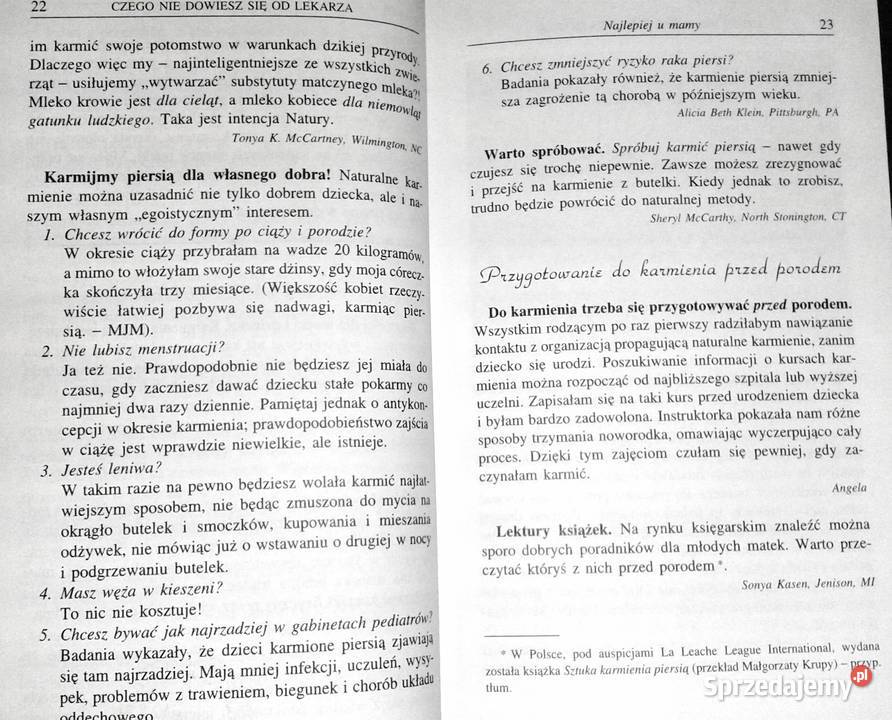 Czego nie dowiesz się lekarza Mary Jeanne Menna Rok wydania 2002 Chełm