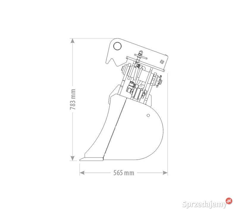 ŁYŻKA SKARPOWA HYDRAULICZNA 5 6 T Pozostałe