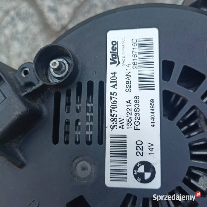 BMW ALTERNATOR VALEO 414044959 ORYGINAŁ NOWY Rok produkcji 2020 Mietków sprzedam