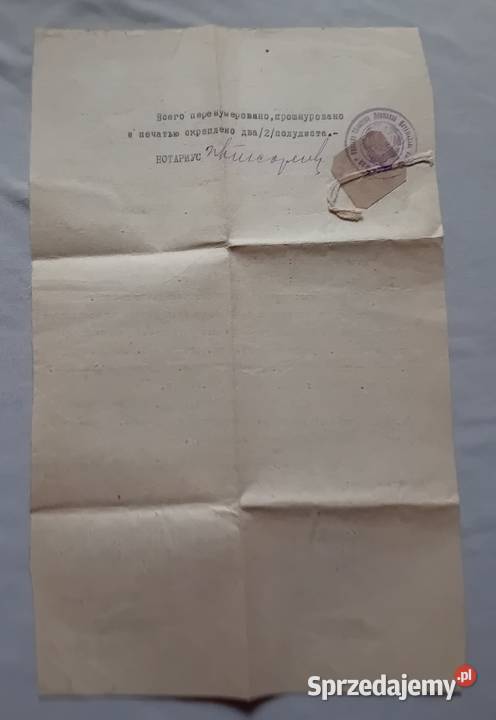 Notarialne potwierdzenia tłumaczenia aktu Koźminek