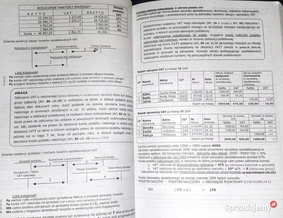 Rachunkowość jednostek gospodarczych Jerzy sprzedam