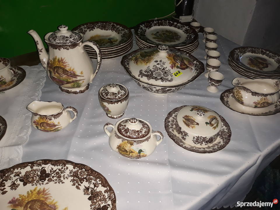 Zestaw obiadowy z motywem mysliwskim Tarnogród