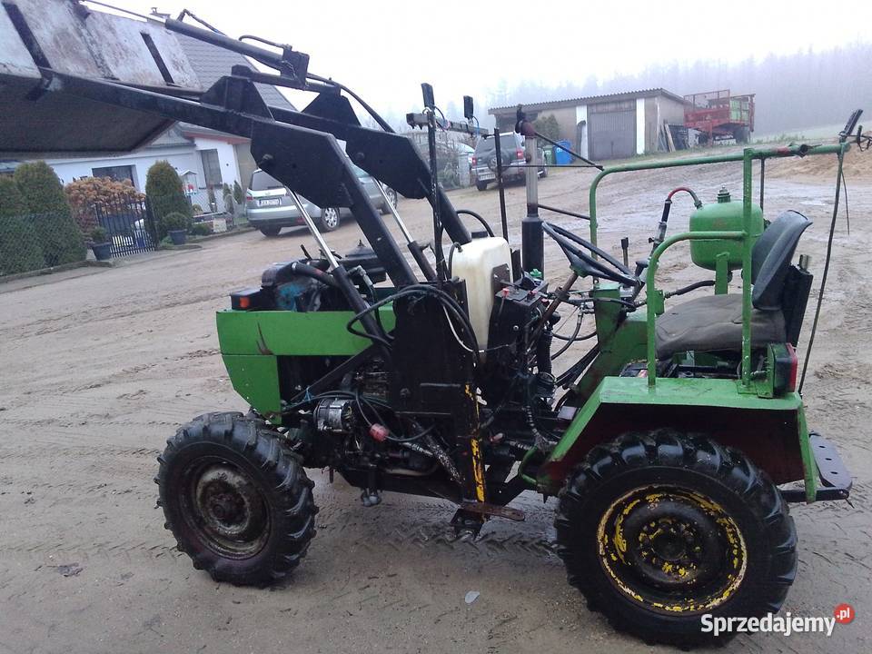 Traktorek samoróbka z turem i łyżka Gowidlino sprzedam