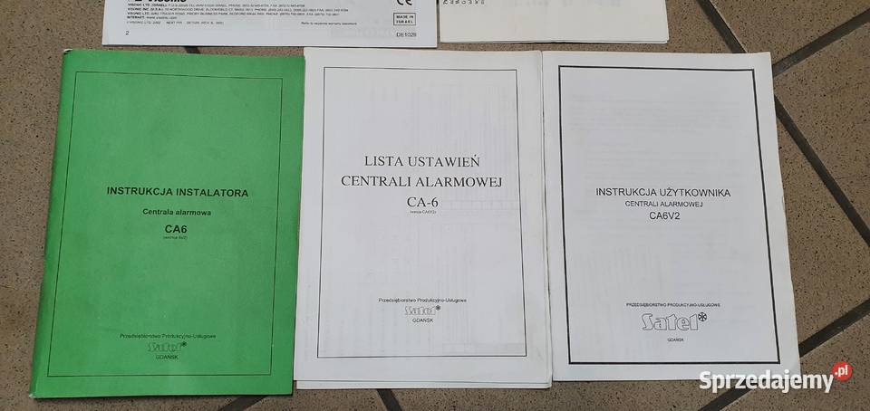 Centrala alarmowa CA 6 Satel plus manipulator łódzkie Łódź