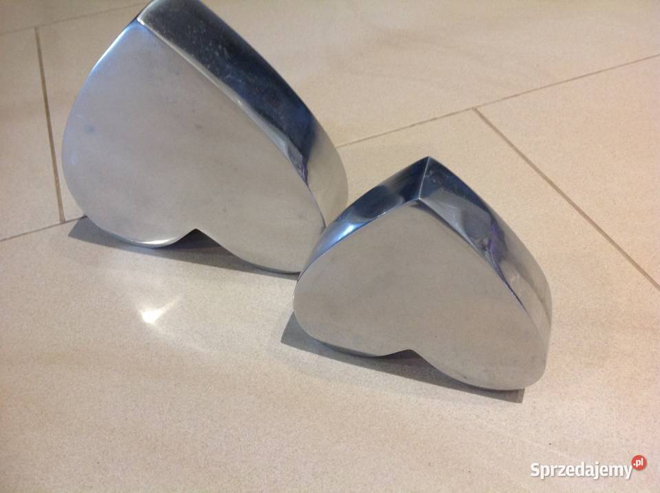 Srebrne Metalowr Serca Serce 2 Dekoracja Nowa Sól sprzedam