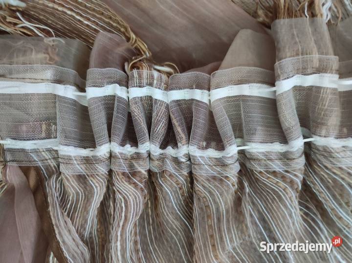 lambrekin firana firanka ozdoba okna stora tiul beżowy świętokrzyskie sprzedam
