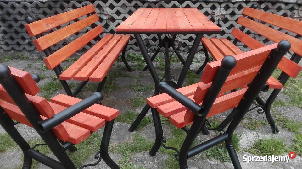 Meble ogrodowe stół krzesła ławki kosz na śmieci dobra cena