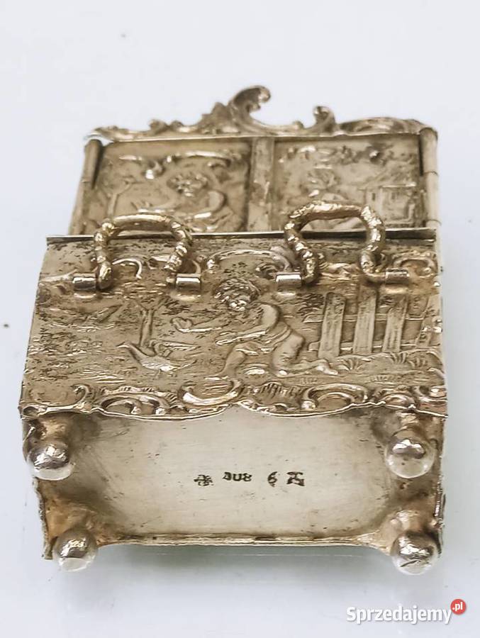 Hanau Kredens Srebro pr 800 Miniatura Komoda Nowa Sól