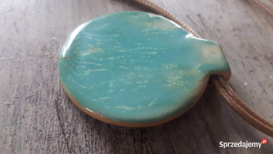 Naszyjnik ceramiczny ręcznie wykonany mazowieckie Otwock sprzedam